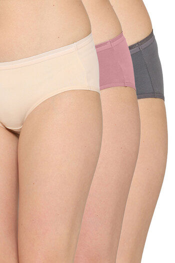 Buy Wacoal Medium Rise Half Coverage Hipster Panty (Pack of 3) - Multicolor